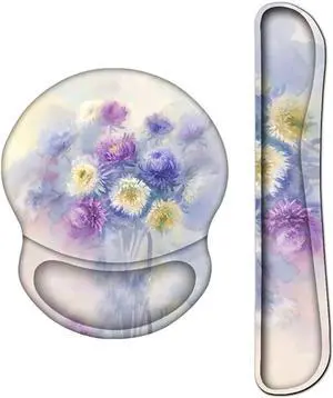 Wrist Rest Keyboard mat Soft Set Silica Base Gel Hand Support for Office Computer Laptop