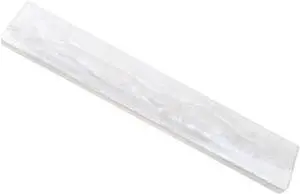 White Pearl Resin Keyboard Wrist Support Cushion for Mechanical Keyboards Keys Ergonomic Wrist Rest Pad for Gaming and Office Use Comfortable Hand and Elbow Support to Pressure and