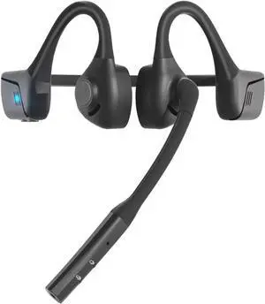 BANIGIPA Bluetooth Headset with Microphone, Open Ear Headphones with Mic, Noise Cancelling Bluetooth Headphones for Phone Computer, Wireless Headset Multipoint Connection & Mute Button for Working-16H
