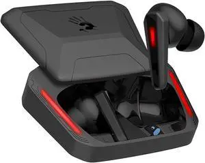 Bloody M70 TWS True Wireless Gaming Earbuds, Bluetooth 5.0, Dual ENC Noise Cancelling Mics, Deep Bass, Low Latency, IPX4 Rate Earphones with Charging Case Red