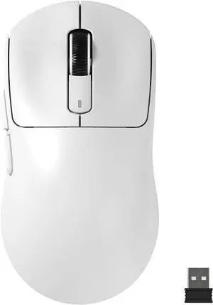 MANBASNAKE Attack Shark X3MAX 49g Wireless Supelight Mouse, BT/2.4G Wireless/Wired Gaming Mouse, PAW3950 42K DPI Optical Sensor, 200h Battery, Programmable Mouse for PC/Mac (White)