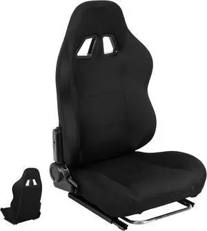 Marada Racing Bracket Seat Simulator Chair with Double Locking Slides Gaming Race Seat Adjustable Fit for Most Driving Sim Cockpit(No Steering Wheel Mount)