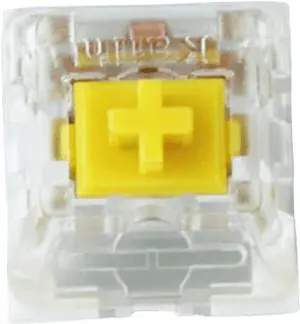 Ranked Kailh Key Switches for Mechanical Gaming Keyboards | Plate Mounted (Kailh Speed Dark Yellow, 90 Pcs)
