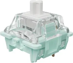 DRAOZA Kutethy X GATERON JAED Series 3.0 White Switch,38gf Double Spring,3-Pin Pre Lubed RGB Linear Switches for MX Gaming Mechanical Keyboard (90PCS,White)