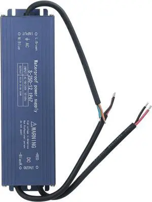 12V 250W IP67 Aluminum Alloy LED Power Supply for Lighting and Signage