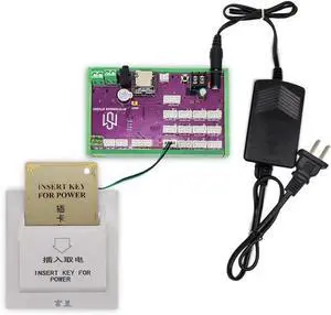 Escape Room Prop Key Card Switch Insert Card for Power to Unlock a Mechanism with Programmable Controller&Speaker