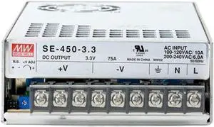 SE-450-3.3 Mean Well Best Price 247.5W 3.3V 75A Switching Power Supply MeanWell SE-450-3.3