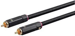 Digital Coaxial Audio/Video RCA Subwoofer CL2 Rated Cable, RG-6/U 75-ohm 50ft Black