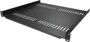 Server Rack Shelf - Universal Vented Rack Mount Cantilever Tray for 19" Network Equipment Rack & Cabinet