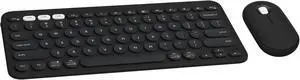 Wireless Keyboard and Mouse, Quiet and Portable, Customizable, Logi Bolt, Bluetooth, Easy-Switch for Windows - Black