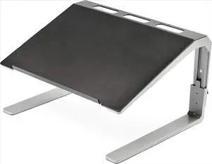 Adjustable Laptop Stand - Heavy Duty Steel & Aluminum - 3 Height Settings - Tilted - Ergonomic Laptop Riser for Desk