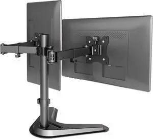 for Max 32 inch Screens, Adjustable Computer Monitor Stand up to 40 lbs, VESA Mounting Holes 75&100mm, Black