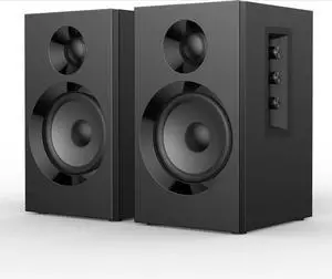 60W RMS-Bluetooth 5.3, Built-in 24bit DAC Dynamic 3D 2.0 Surround Sound, Computer Gaming PC Speakers - Black