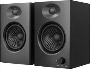 60W Computer Speakers for Music and Gaming, Active Bluetooth 5.3, USB-Powered, 1 Pair, Black