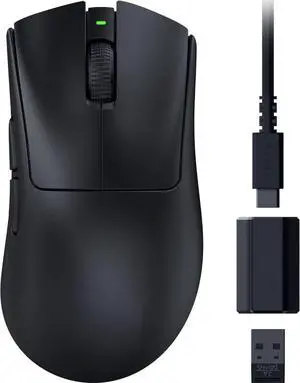 V3 HyperSpeed Wireless Gaming Mouse: 55g Lightweight - USB C Charging - Up to 100 Hr Battery - Black