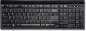 Slim Type Wired Keyboard (K72357),Black