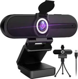4K Webcam with Microphone,8 Megapixel Web Cam,Ultra HD Web Camera for Computers