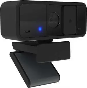 W1050 1080p Fixed Focus Wide Angle Webcam for Video Conference, Dual Stereo Mic, Software Control, Privacy Cover