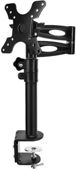 3-Way Adjustable Tilting Monitor Desk Mount Bracket - For 13 To 30 Inch Monitors, Up To 33 lbs, 15.7 x 9.6 x 3 inches, Black