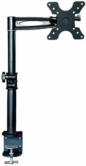2 Way Adjustable Tilting Desk Mount Bracket for LCD LED (Max 33Lbs, 13~30inch) - Black