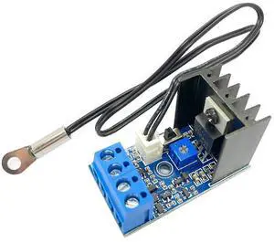 DC 12V 1A Automatic PC CPU Fan Temperature Control Speed Controller Case Fan Speed Governor with Sensor for 2 3 4 Wire Fan