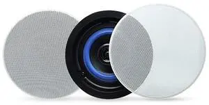 4 Inches Flush Mount 2 Way Full Range Stereo in Wall Ceiling Bluetooth SpeakersPerfect for Humid Indoor Outdoor Placement Bath KitchenBedroomCovered Porches A Pair