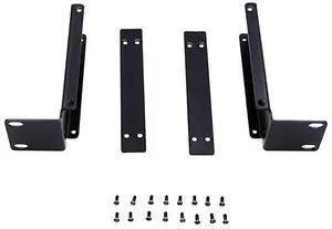 1U Rack Mount Bracket Kit For Shure SLX4 2Wireless Mic System Receiver