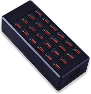 100 watt (20 A) USB charging station, Home desktop USB fast charger, Multiple USB desktop chargers, Suitable for hotels, shops, Schools, Shopping malls and travel (UL certification)