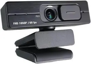1080P/60fps Webcam C6206 Full HD Streaming Low-Light Correction with Dual Omni-Directional Microphone, Privacy Cover