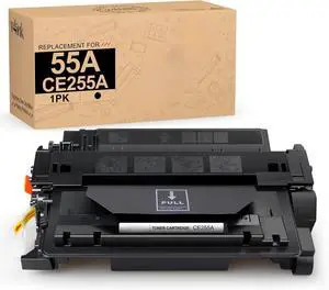1PK Compatible Toner Cartridge Replacement for HP 55A CE255A Toner Black Ink for HP Laserjet P3015 P3015d P3015dn P3015n P3015x HP Enterprise 500 MFP M521dn M521dw M525c M525dn M525f Printer