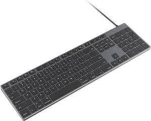 FOR-Aluminum USB Wired Keyboard with Numeric Keypad for Mac Pro Mini Mac iMac iMac Pro MacBook Pro/Air Laptop and PC Computer