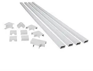 for Cable Hider CordMate III | Paintable OnWall Cable Management Kit | Hide Organize Up to 5 TV Wires or Computer Cables