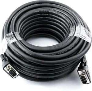 forDTECH 50 Feet VGA Monitor Cable Male to Male Cord 1080p High Resolution (15m)