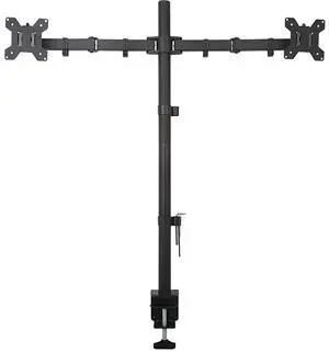 Extra Tall Dual LCD Monitor Fully Adjustable Desk Mount Fits 2 Screens up to 27 inch 22 lbs Weight Capacity per Arm M002XL Black