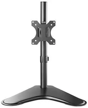 Free Standing Single LCD Monitor Fully Adjustable Desk Mount Fits 1 Screen up to 32 inch 176 lbs Weight Capacity MF001 Black