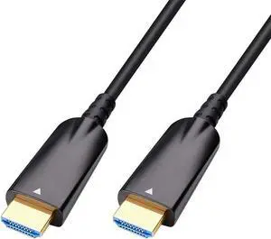 for 100ft Fiber Optic HDMI Cable with 4K 30Hz and 1080p 60Hz HD Video 3D HDCP CEC High Speed Supported (100 Feet, Black)