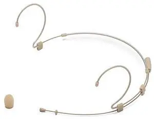 DE10x Omnidirectional Headset Microphone with Four Adapter Cables Compatible with Most Popular Wireless Systems Tan SADE10X