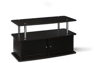 Designs2Go TV Stand with 2 Cabinets, Espresso