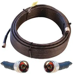 Electronics 75 ft Black WILSON400 Ultra Low Loss Coax Cable NMale to NMale
952375