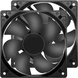 Strong Quiet 12025 Fan 120x120x25mm 12cm 120mm Computer Case Fan DC 12V Cooling Fan for Computer case 2Pin 2 Wire 1600RPM 2-Pack