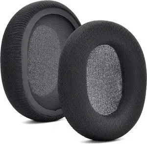 Replacement Black Fabric Ear Pads Cushion Earmuffs Compatible with SteelSeries Arctis 3 / Arctis 5 / Arctis 7 Arctis 9 / Arctis 1 / SteelSeries Arctis pro Lossless Wireless Gaming Headset Headphone