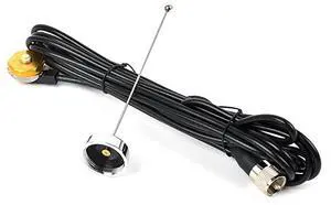 TCJN1 VHF NMO 136174 Mhz Mhz Mobile Vehicle FM Tranceiver 2M Antenna with 13 ft RG58 Coax Cable NMO to UHF PL259 Connector for Yaesu Kenwood HYT Vertex Icom Mobile Radios