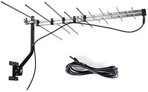 TV Outdoor Yagi Antenna with Long Range Reception Capacity Digital TV Antenna Available for Attic or Roof Mount Long Range Digital OTA Antenna for Clear Reception 4K1080PHD