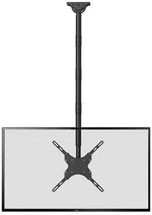 FOR-TV Ceiling Mount Adjustable Bracket Fits Most LED LCD OLED and Plasma Flat Screen Display 26 to 65 Inch up to 110 Lbs Height Extension up to 58 Inch VESA up to 400x400mm CM2665XL Black by