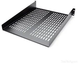 com 2U Vented Server Rack Mount Shelf 22Inch Deep Cantilever Universal Tray for 19 AV Data Network Equipment Rack 50lbs CABSHELF22V