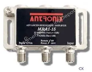 Cable TV RF Broadband 15dB Gain One Output 51002Mhz w Power Adapter