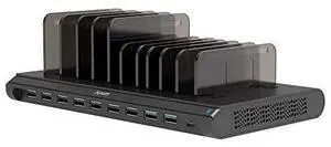 USB Charging Station Fast 120W 10 Port Phone Docking Station Organizer with Smart IC 2 Quick Charge 30 Type C Desktop Charger Dock for Multi Devices iPhone Samsung Galaxy XiaoMi iPad