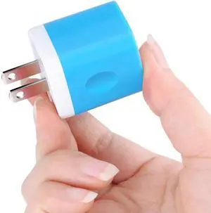 FOR-USB Wall Charger [2-Pack] 5V/2.1AMP Ailkin 2-Port USB Wall Charger Home Travel Plug Power Adapter Charging Replacement for iPhone 7/7 Plus 6s/6s Plus Samsung Galaxy S7 S6 HTC LG Table Motorola