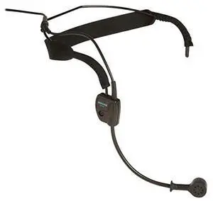 WH20QTR Dynamic Headset Microphone - Includes Right-angle 1/4" Phone Plug for Unbalanced Mic Input