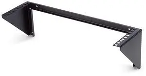 FOR com 3U Wall Mount Patch Panel Bracket 19 in Steel Vertical Patch Panel Mounting Rack for Networking Equipment RK319WALLV Black